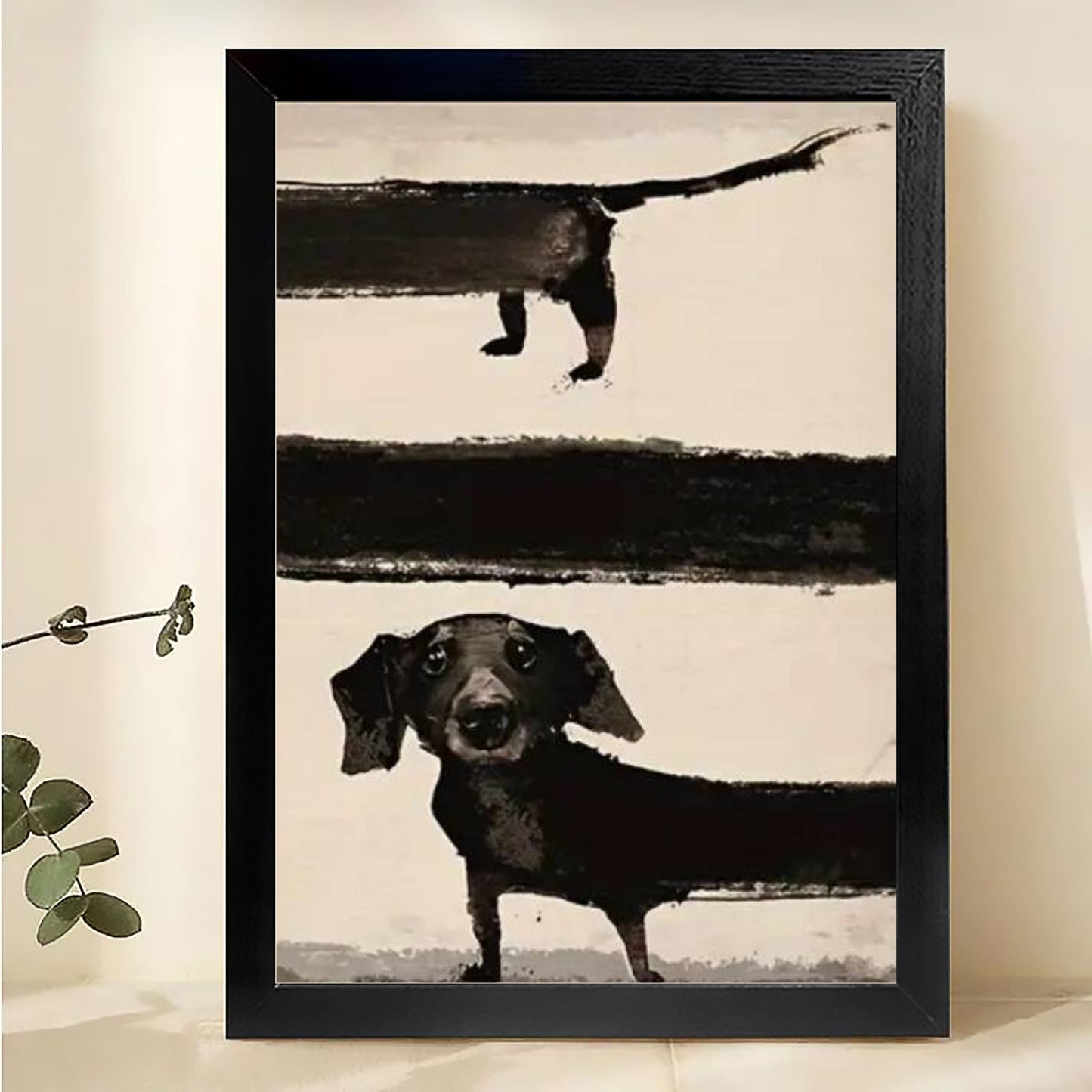 W026 Natural Wood Canvas – Abstract Art | Perfect for Living Room & Office