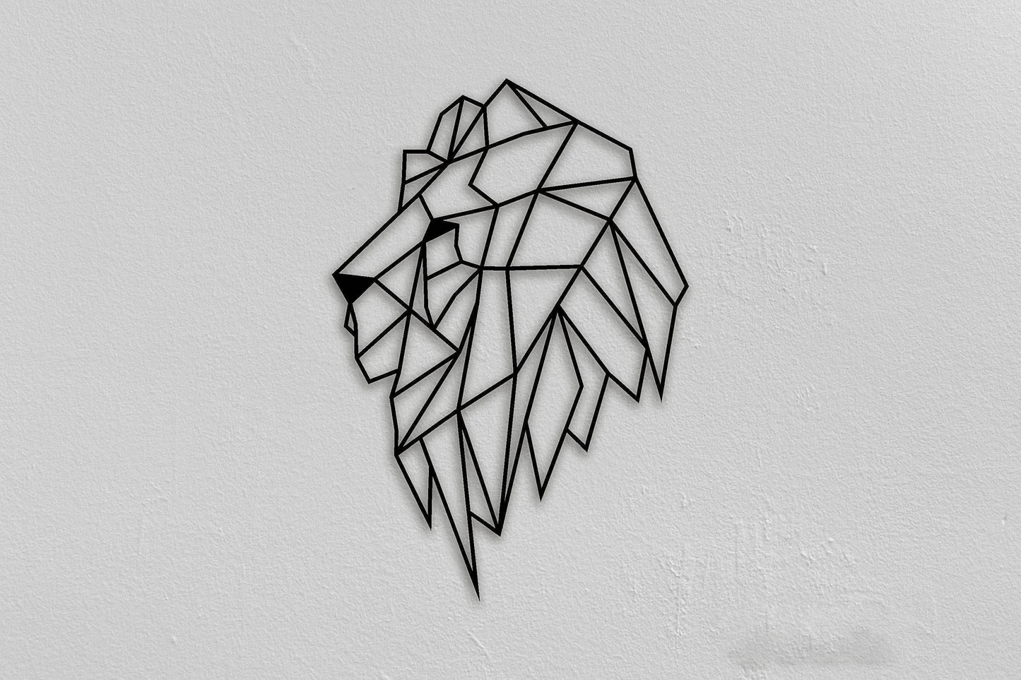 Lion Metal Wall Decoration Christmas Gifts For Him Housewarming Gift Kitchen Decor Living Room Decor Bedroom Decor - 8 inches - metal sign