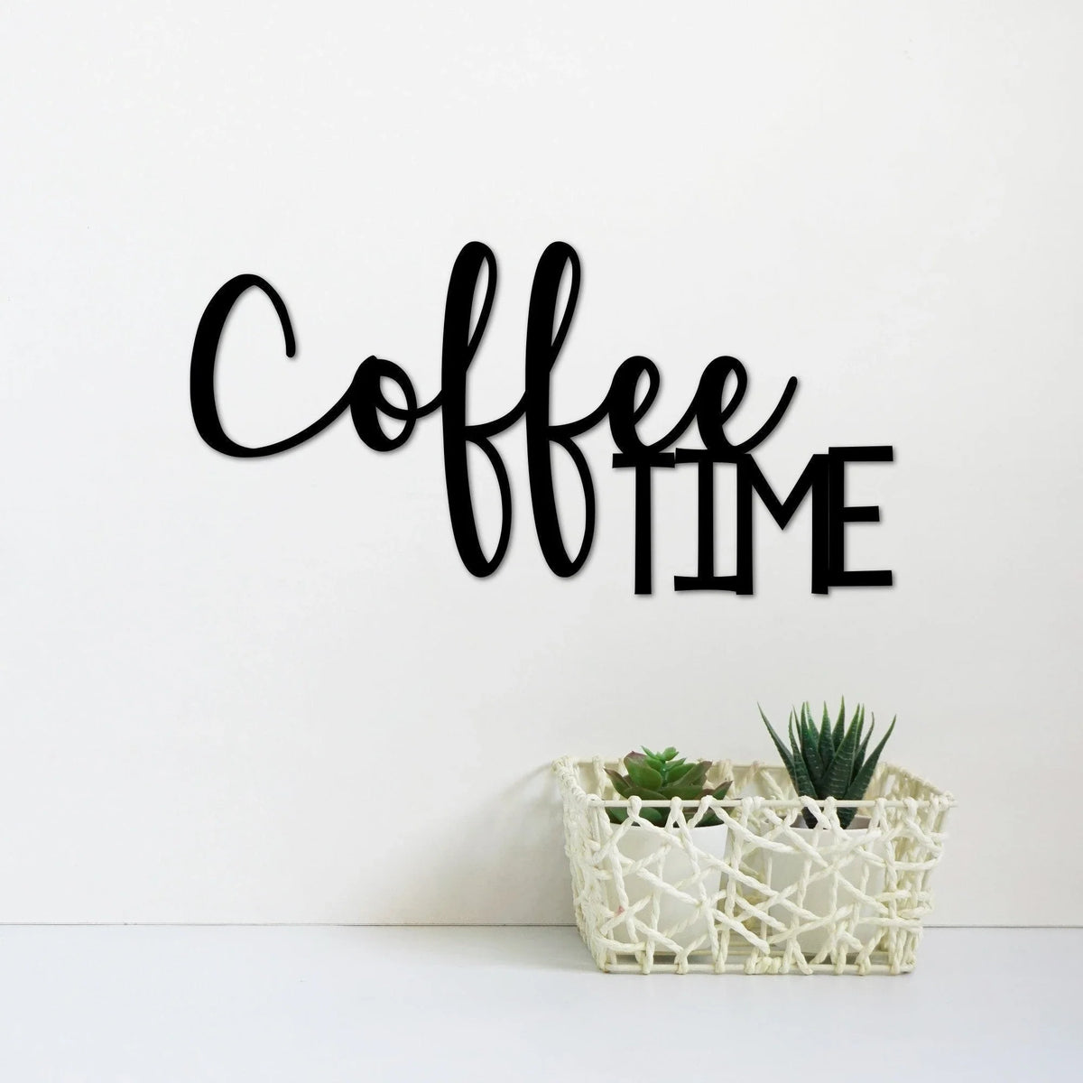 Coffee Time Metal Sign Coffee Decor Kitchen Wall Decor Coffee Sign Metal Wall Letters Coffee Lover's Gift - metal sign