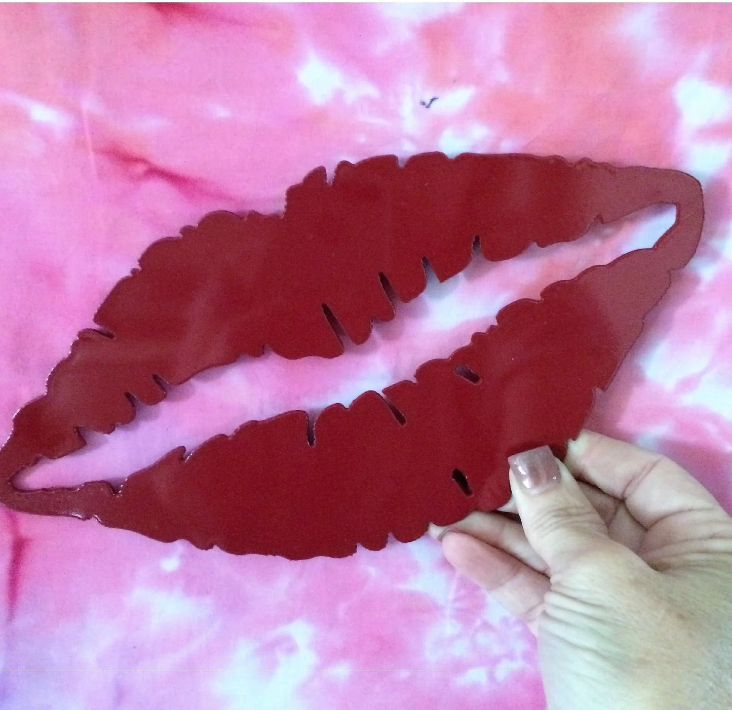 Red Plasma Cut Metal Sign Heart You Metal Sign Cut Metal Sign Wall Metal Sign - 8 inches - metal sign