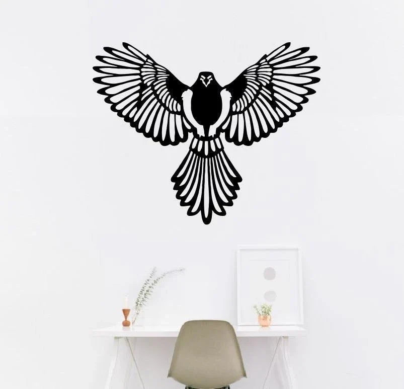Eagle Metal Bird Spread Eagle Metal Eagle Wings Metal Wall Decor - 8 inches - metal sign