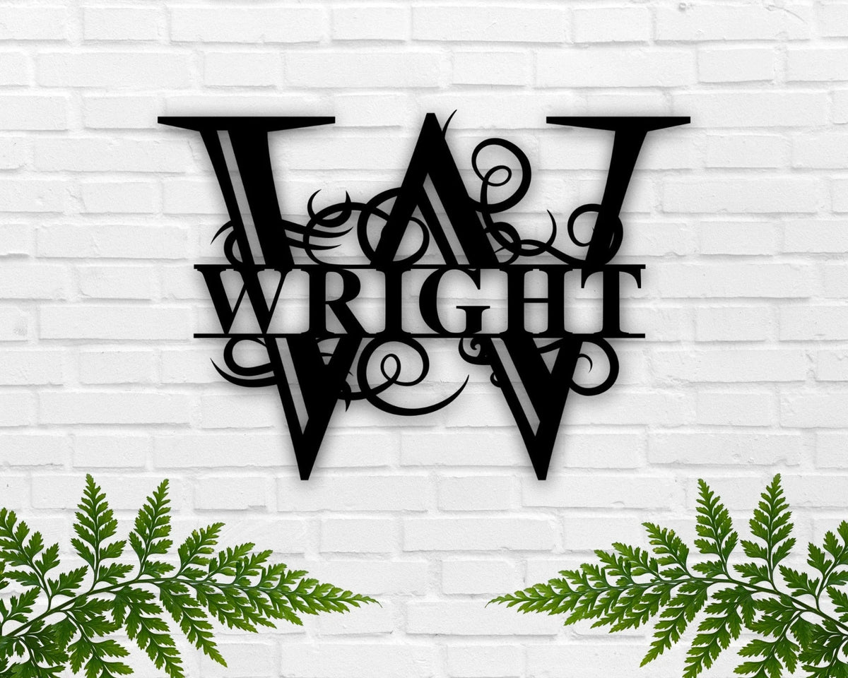 Wreath For Front Door Spring Wreath Front Door Wreath Easter Wreath Winter Wreath Door Hanger Metal Sign Last Name Metal Sign Decor - 8 inches - metal sign