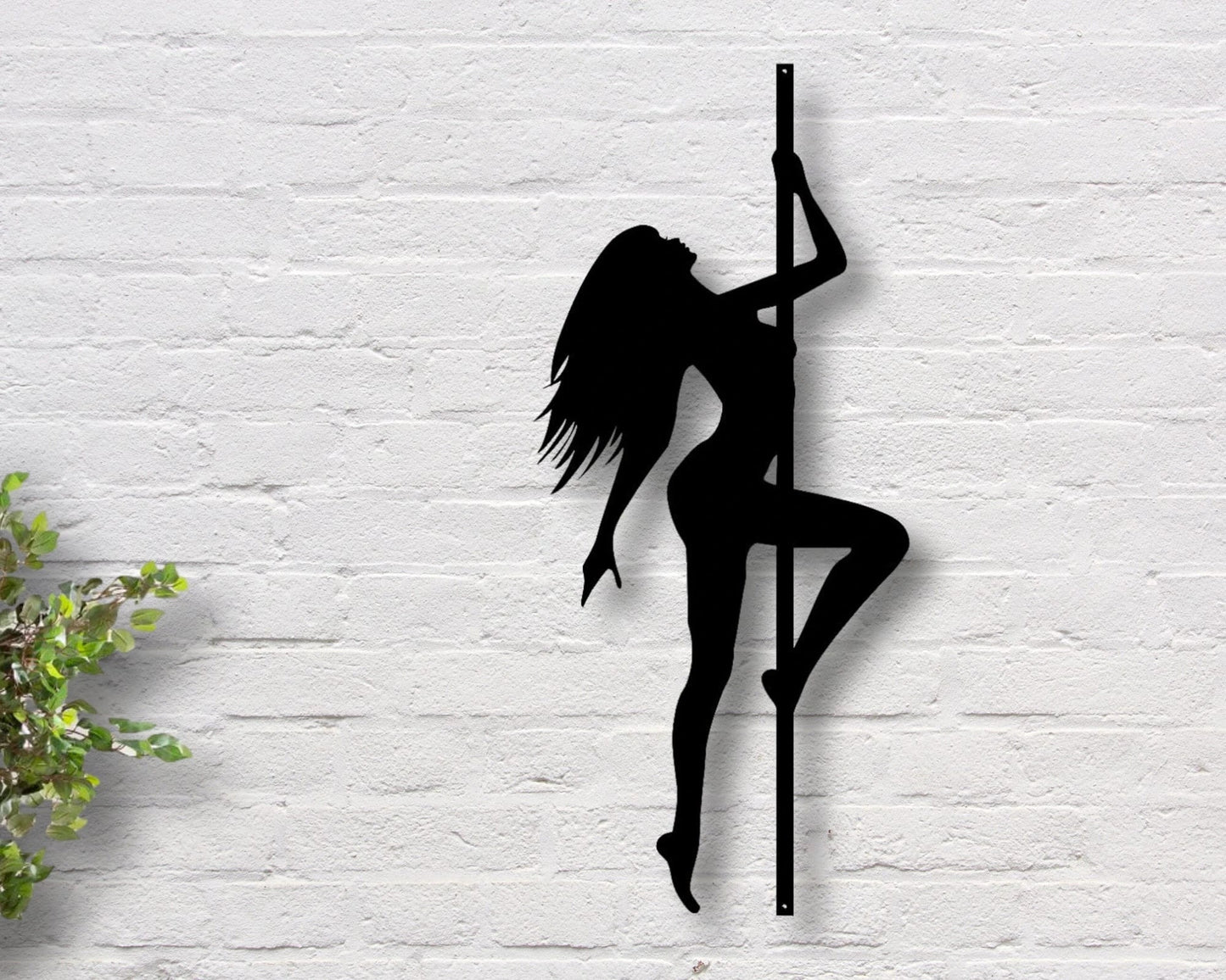 Dancer Silhouette Metal Bar Sign Stripper Silhouette Erotic Dancer Metal Sign Father's Day Gift - metal sign
