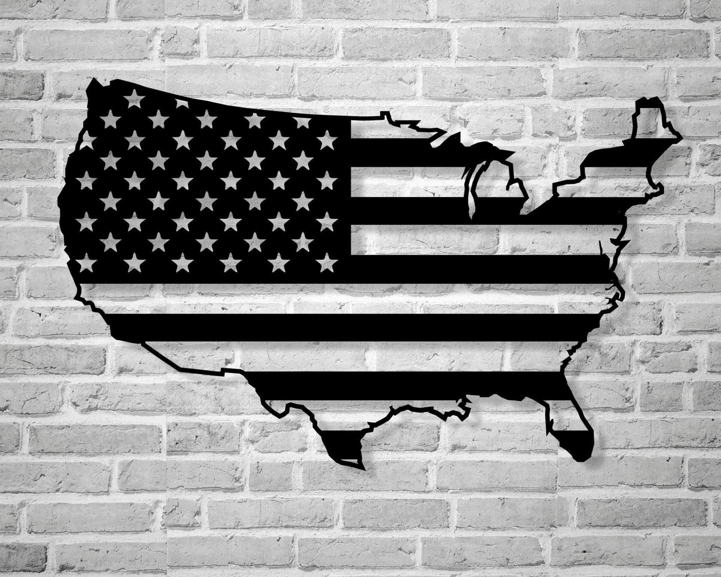 United States Metal Art Metal Flag Veterans Day Gift Usa Flag American Flag United States Flag Flag Usa Military Gift Patriotic Gift - 8 inches - metal sign