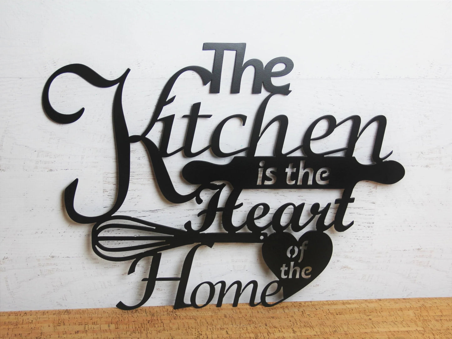 Kitchen Metal Sign Kitchen Decor Decorative Kitchen Art The Kitchen Is The Heart Of The Home Gift For Mom Kitchen Wall Decor - 8 inches - metal sign