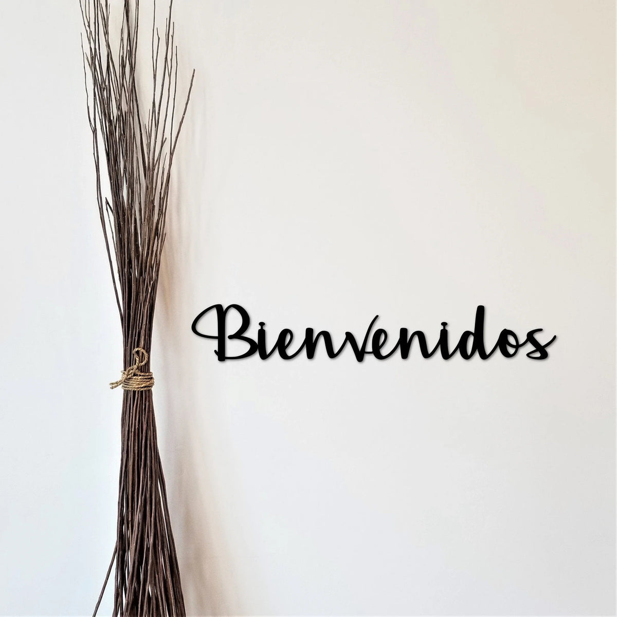 Bienvenidos Sign Spanish Welcome Bienvenidos Metal Sign Entryway Decor Door Sign Spanish Decor Entryway Sign Housewarming Gift - 8 inches - metal sign
