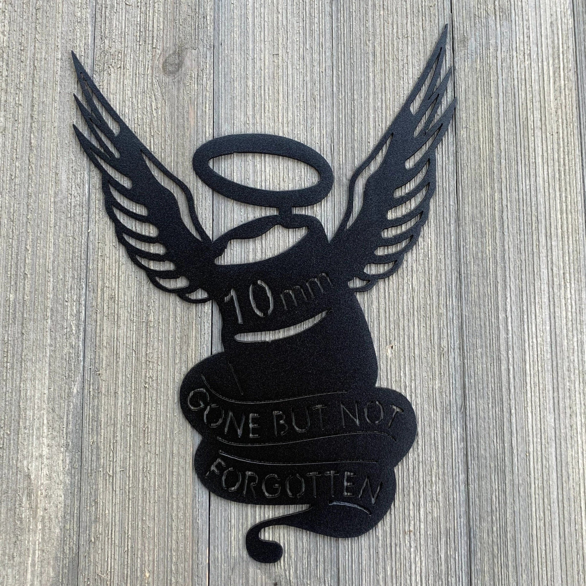 Socket Memorial Metal Sign Cutout Cut Metal Sign Wall Metal Art - 8 inches - metal sign