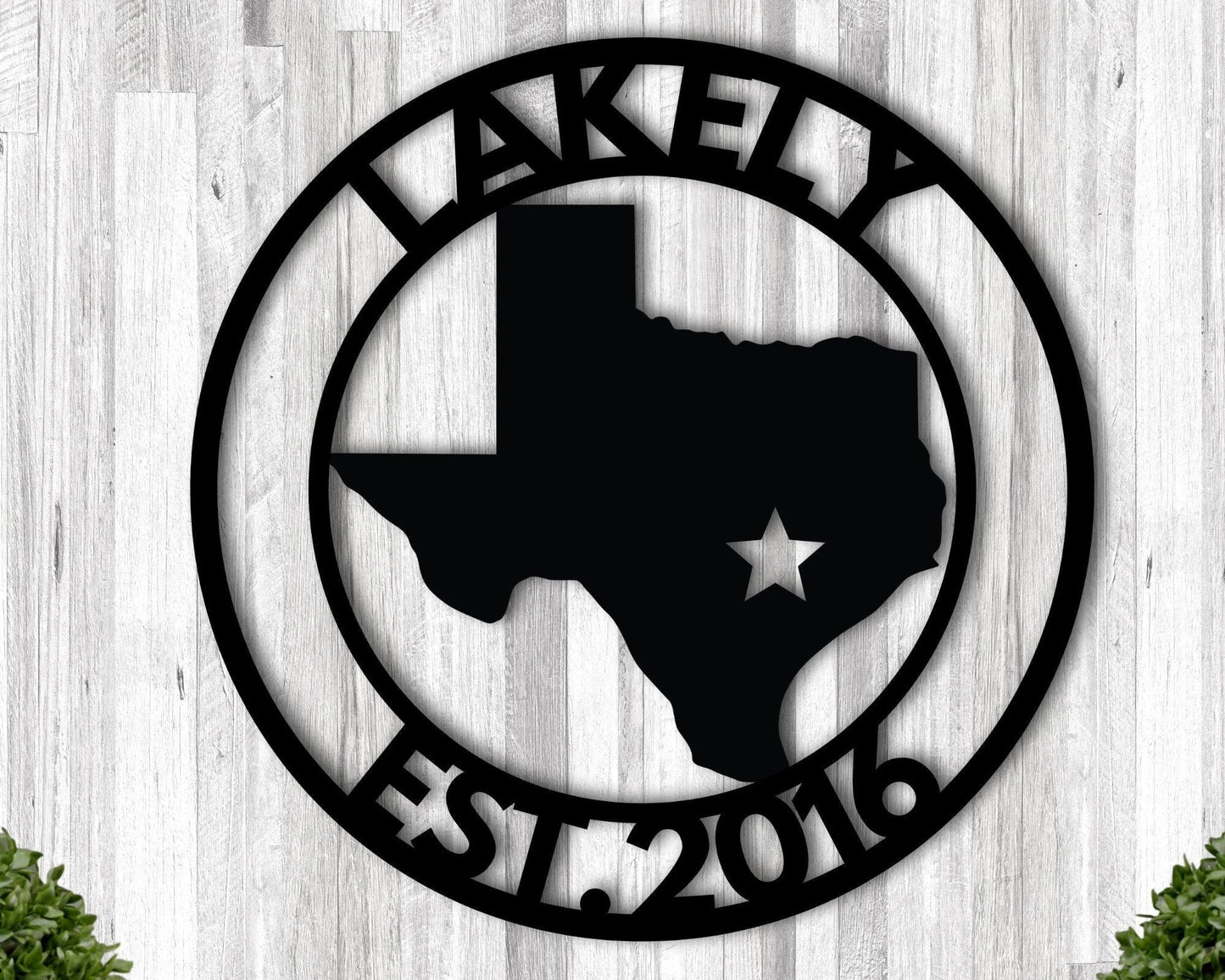 Family Name Sign Metal Texas Signs For Decor Last Name Metal Sign Texas Texas State Sign Of Texas Texas Star Metal Sign - 8 inches - metal sign