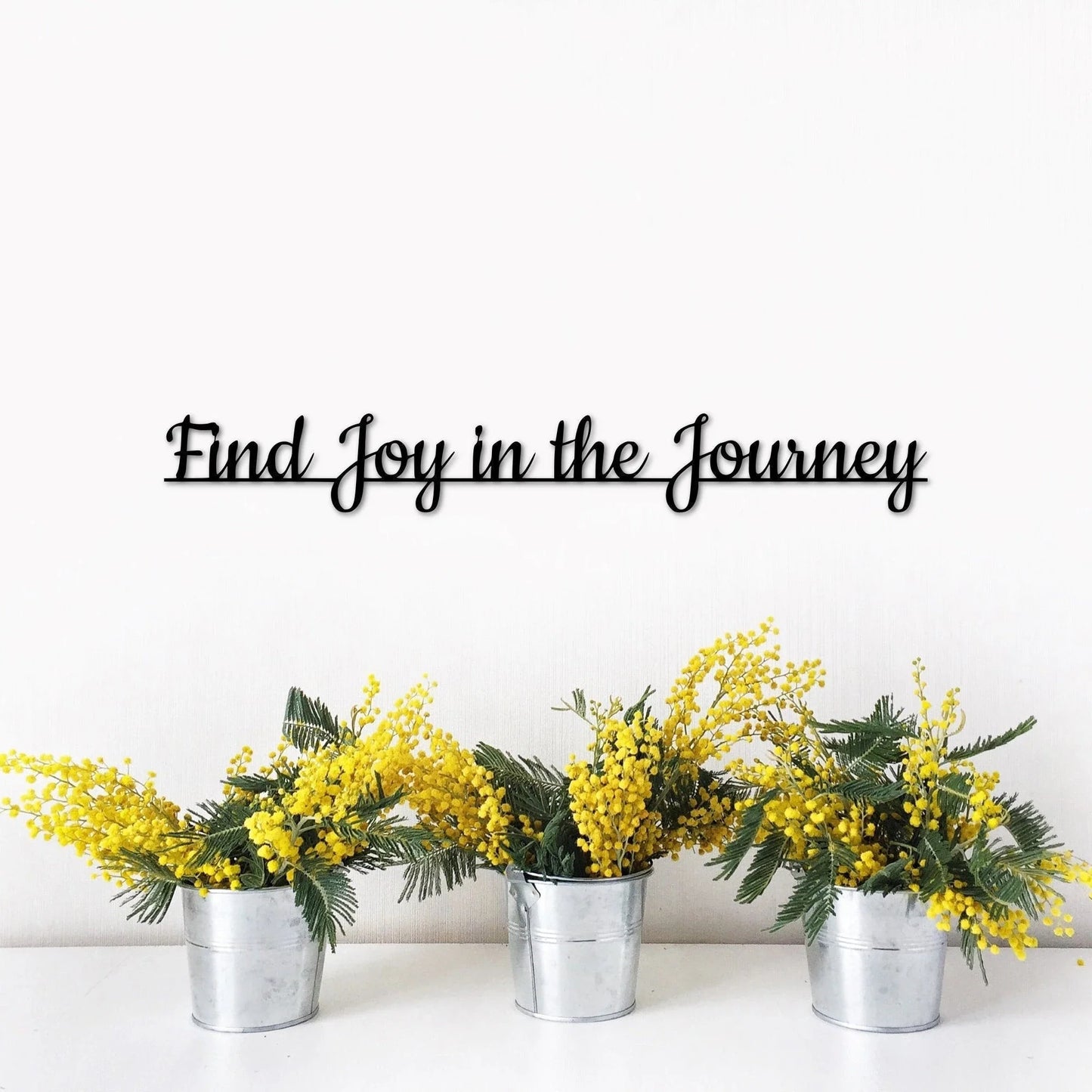 Find Joy In The Journey Sign Living Room Signs Metal Script Words For The Wall Positive Wall Quotes Motivational Religious Saying - 8 inches - metal sign