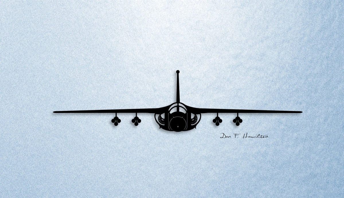 F111 Aardvark Gear Up And Loaded With 4 Pods! Usaf Tactical Attack Aircraft Metal Sign Cut Metal Sign Wall Decor - 8 inches - metal sign