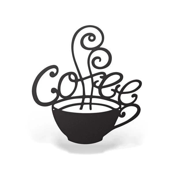 Metal Coffee Sign Cut Metal Sign Metal House Sign - 8 inches - metal sign