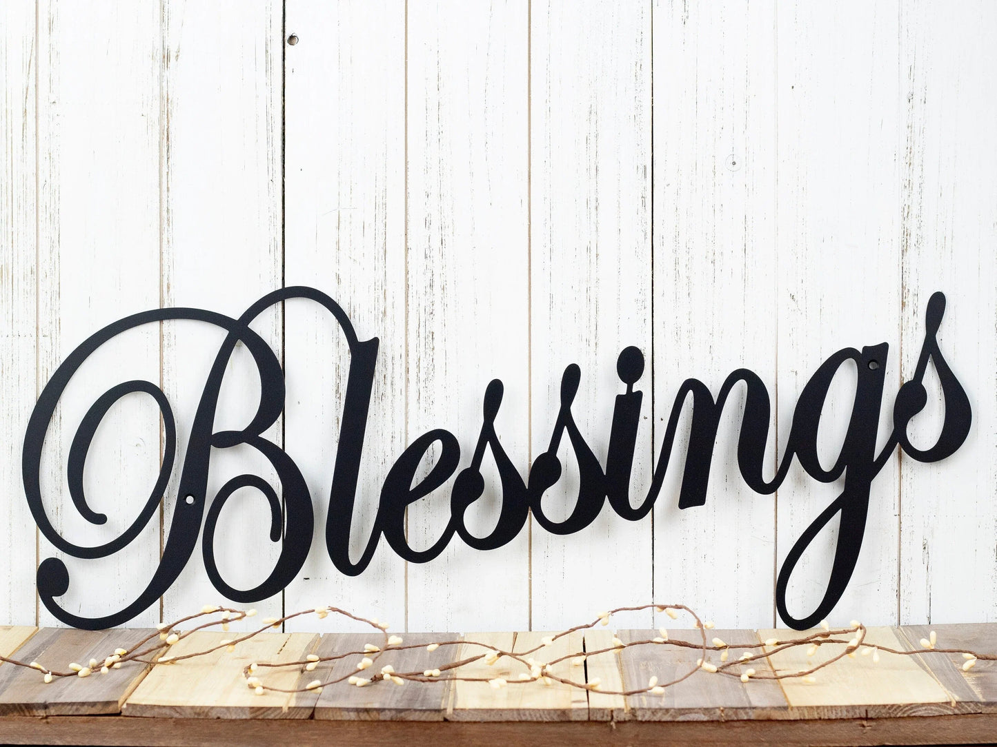 Blessings Metal Sign Metal Wall Hanging Metal Wall Decor Gift For Her Family Sign - 8 inches - metal sign
