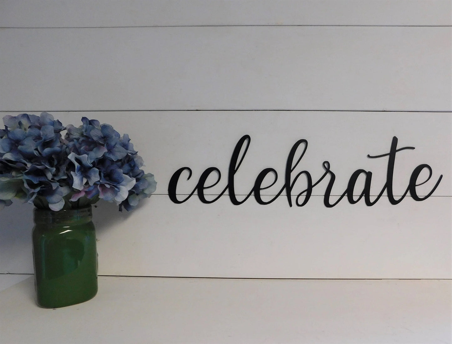 Celebrate Sign Metal Celebrate Sign Rustic Word Art Sign Metal Signs Gallery Wall Signs - 8 inches - metal sign