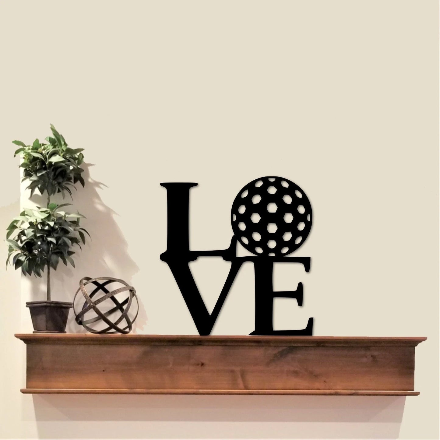 Love Golf Art Metal Sign Golf Theme Gift For Golfer Christmas Gift For Dad Father's Day Gift Golfing Wall - metal sign