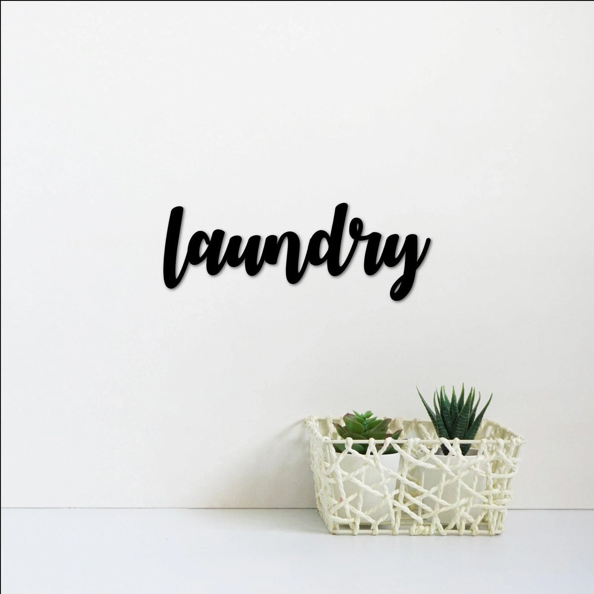 Laundry Room Sign Metal Laundry Sign Laundry Decor Script Door Decorations Metal Letters Laundry Gift - 8 inches - metal sign