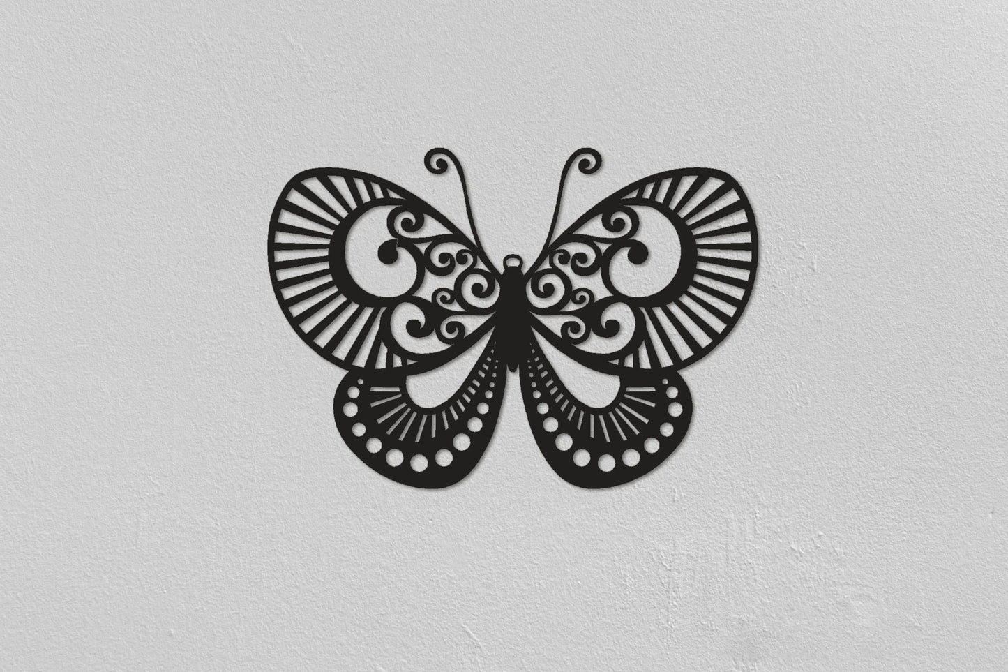 Butterfly Christmas Gifts Animals Metal Art Wall Decor Living Room Wall Decor Bedroom Wall Decor Metal Wall Hanging - 8 inches - metal sign