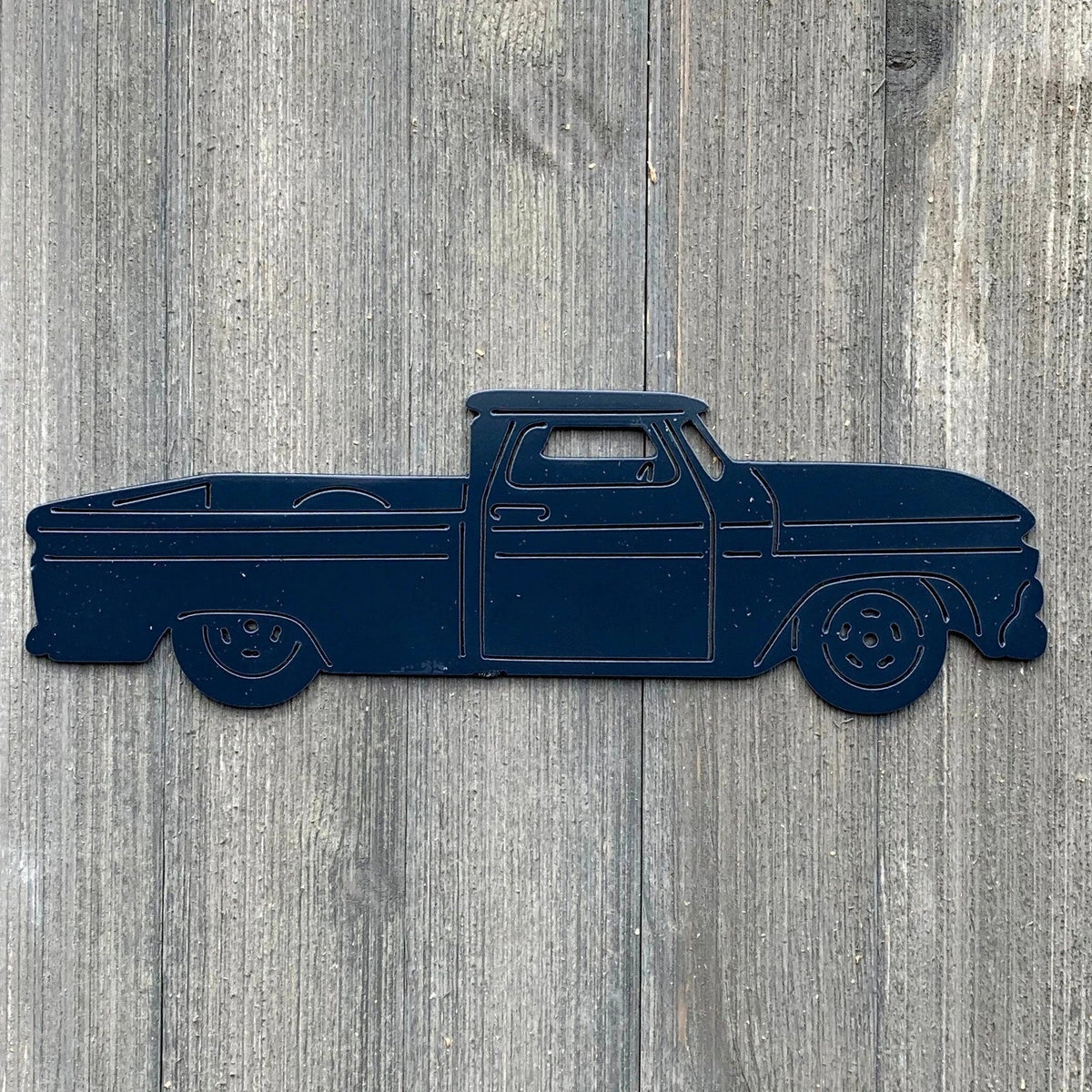 Vintage Chevy Truck Metal Sign Cutout Cut Metal Sign Wall Metal Art - 8 inches - metal sign