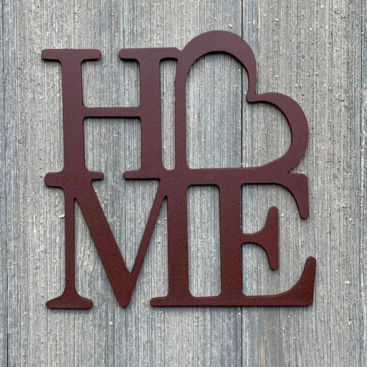 Home Metal Sign Cutout Cut Metal Sign Wall Metal Art - 8 inches - metal sign