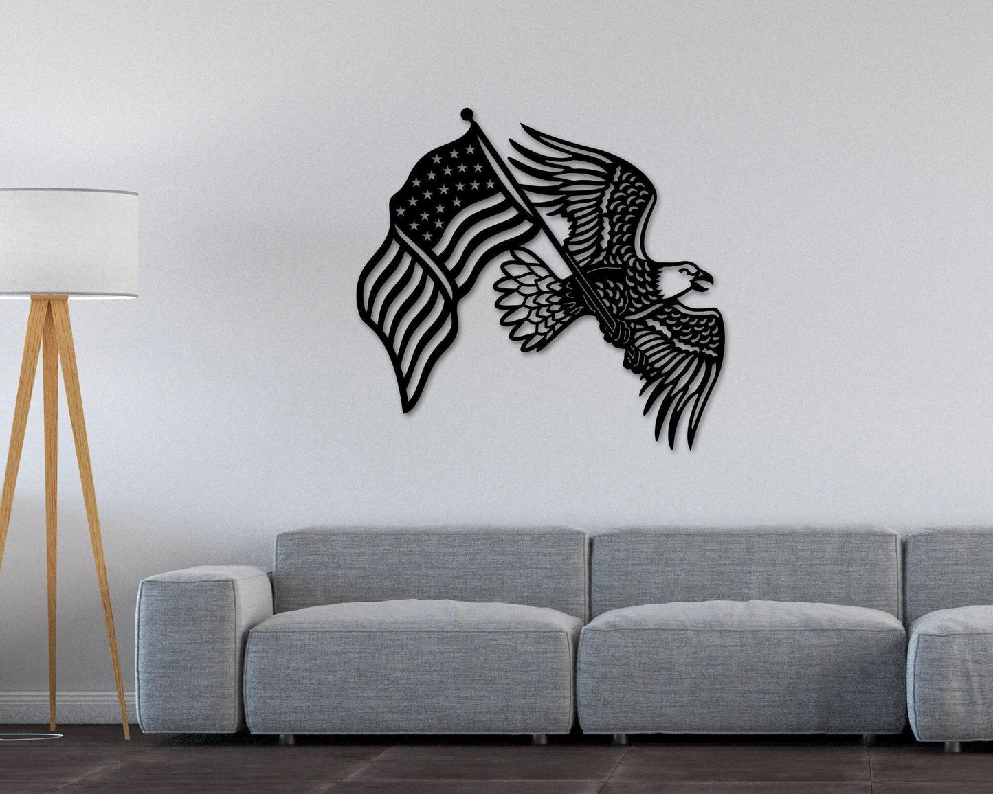 Metal Eagle American Flag Sign Eagle Sign American Flag Sign Metal Flag Patriotic Decor Eagle Bird Sign Veterans G - 8 inches - metal sign