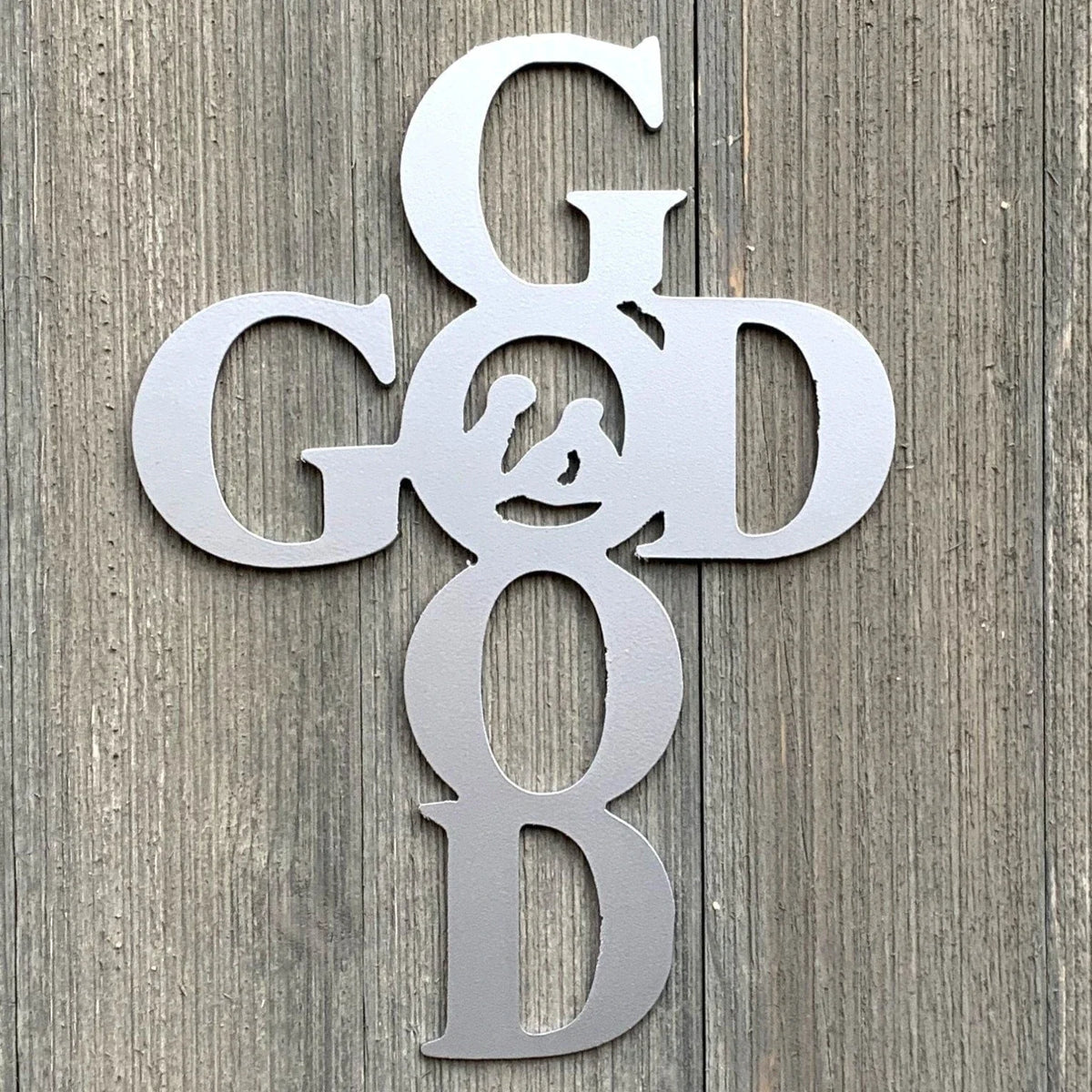 God Is Good Metal Sign Cutout Cut Metal Sign Wall Metal Art - 8 inches - metal sign