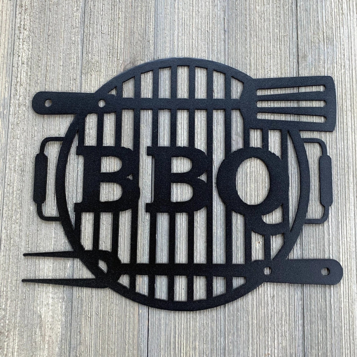 Bbq Metal Sign Cutout Cut Metal Sign Wall Metal Art - 8 inches - metal sign