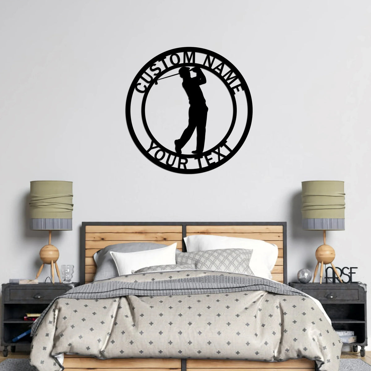 Golf Golf Metal Sign Golf Metal Golf Sign Golf Gifts For Men Golf Man Cave Man Cave Sign - 8 inches - metal sign