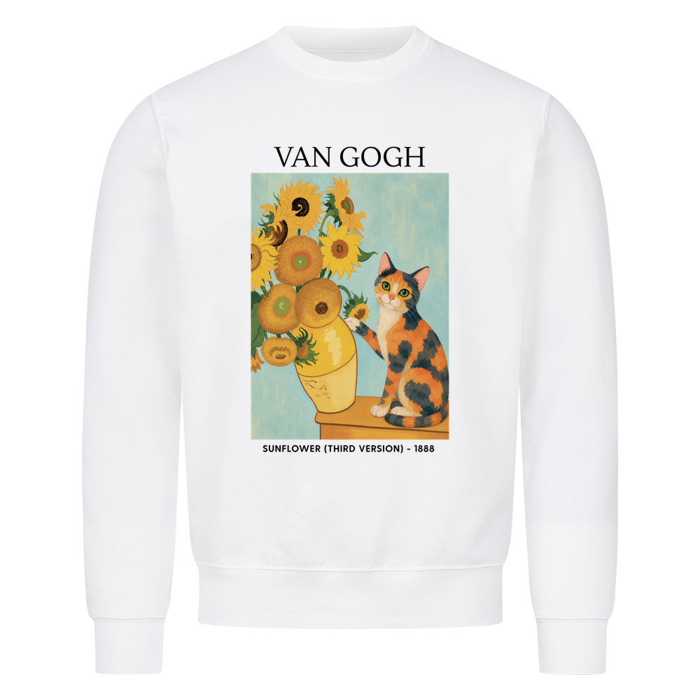 Cat With Sunflowers Sweatshirt
