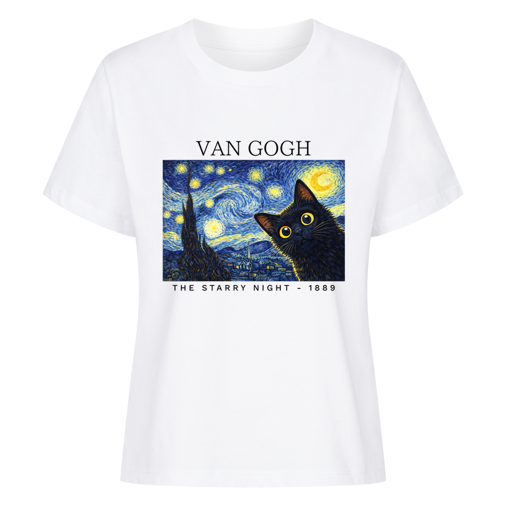 The Starry Night Van Gogh Organic Shirt Women