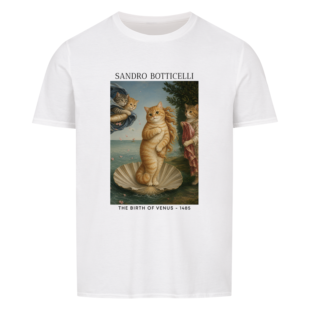 The Birth Of Venus Cat Basic Shirt Unisex
