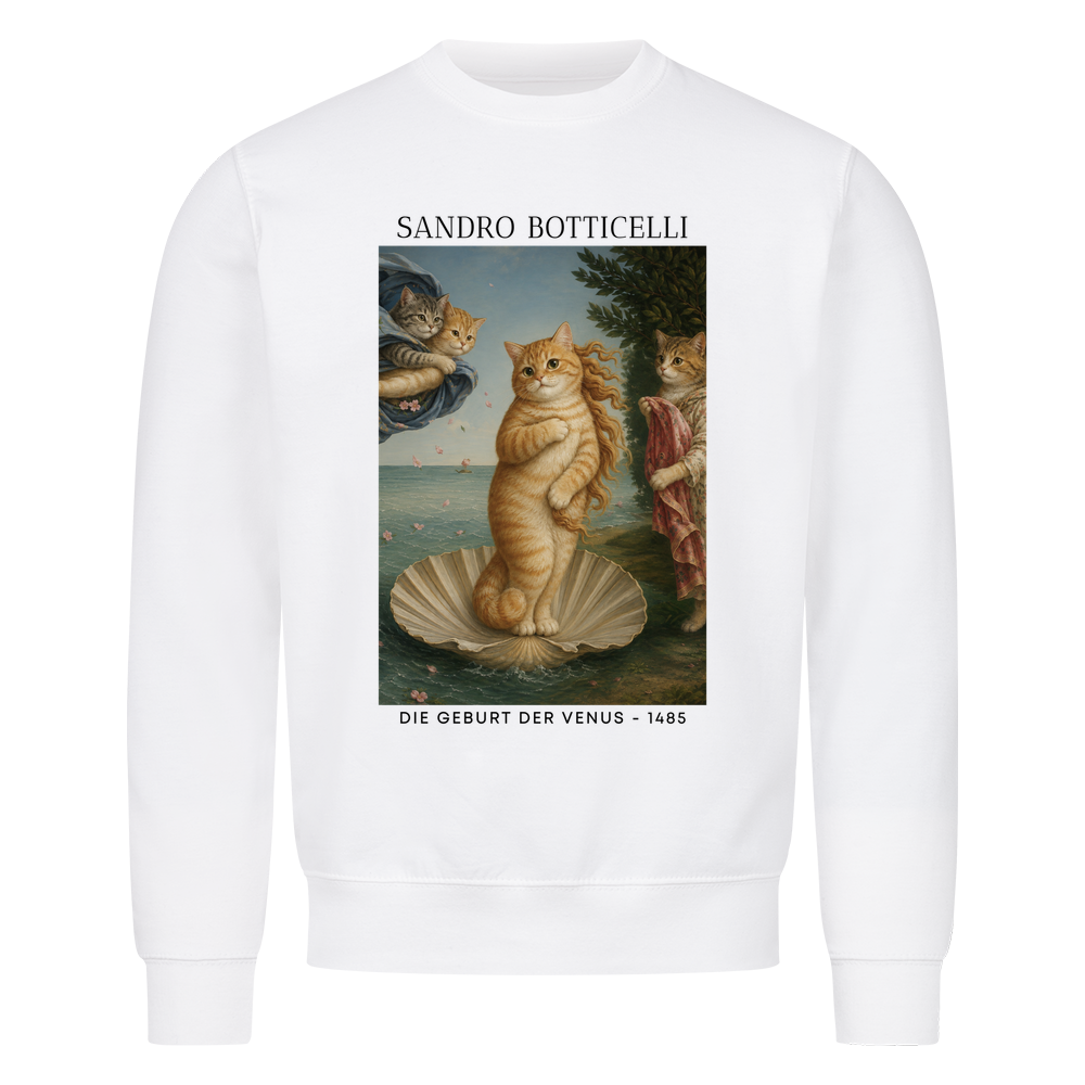 Die Geburt der Venus Katze Sweatshirt