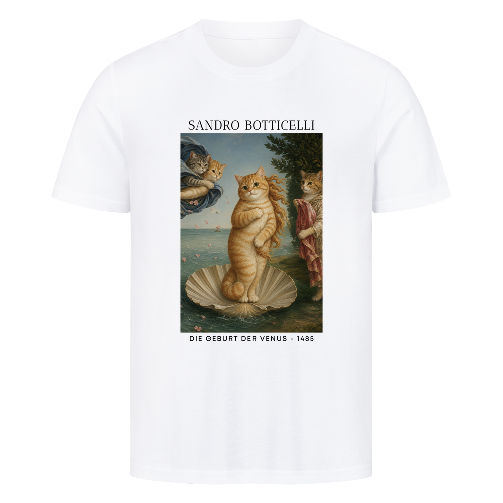 Die Geburt der Venus Katze T-Shirt