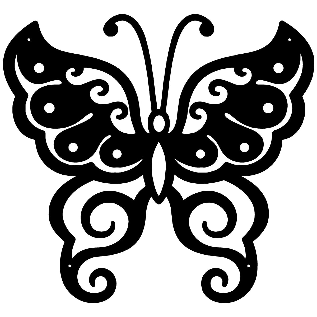 Butterfly Three Butterflies Butterflies Butterfly Metal Wall Decor - 14 inches - metal sign