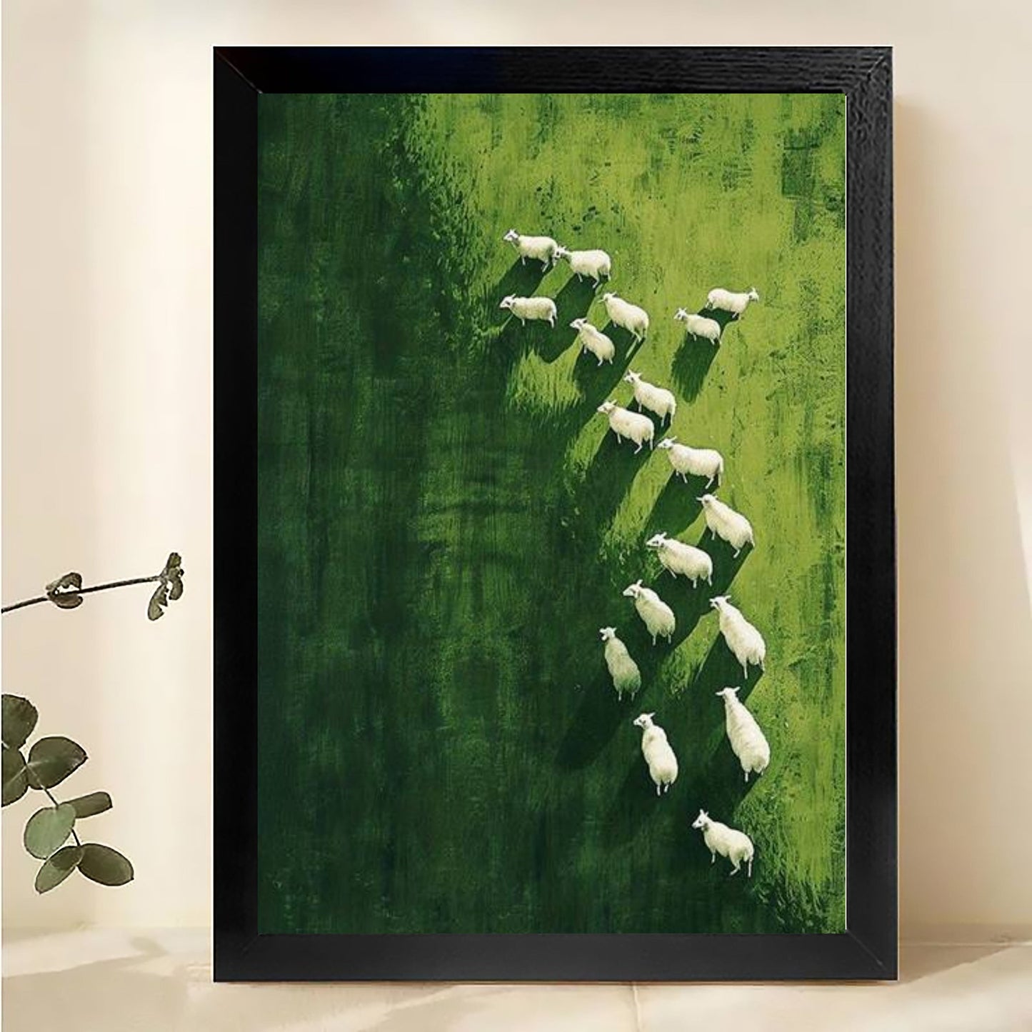 W0054 Natural Wood Canvas – Abstract Art | Perfect for Living Room & Office