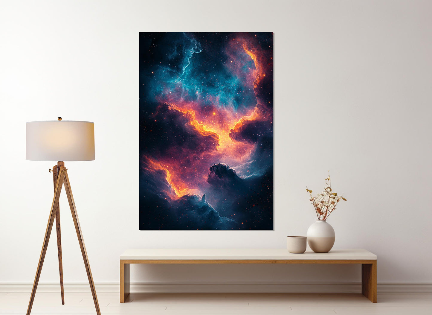 Abstract Universe Canvas Art – Galaxy Canvas Print | Framed & Ready to Hang