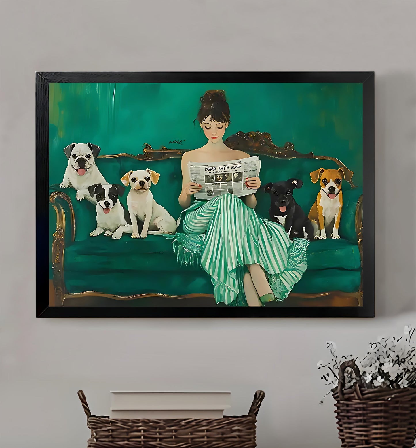 W170 Natural Wood Canvas – Abstract Art | Perfect for Living Room & Office