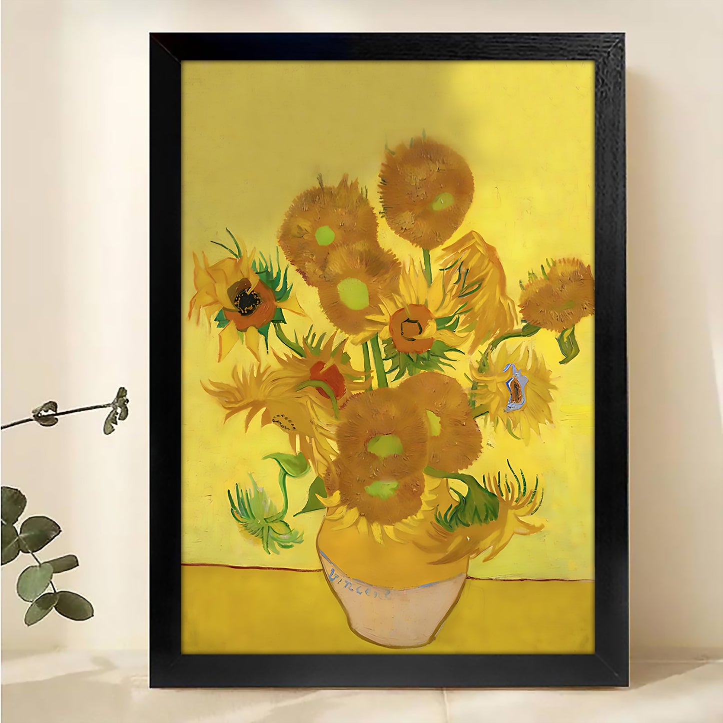 W282 Natural Wood Canvas – Abstract Art | Perfect for Living Room & Office