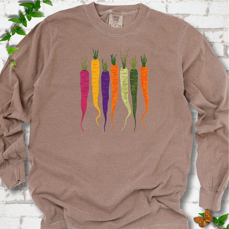 Rainbow Carrots Long Sleeve T-Shirt