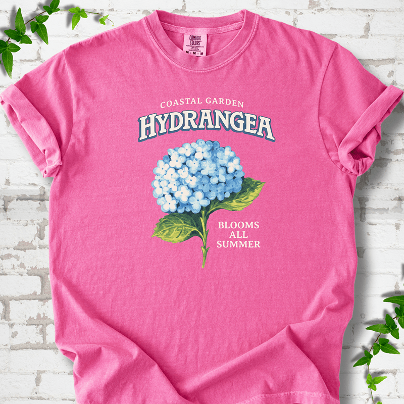 Coastal Garden Hydrangea T-Shirt