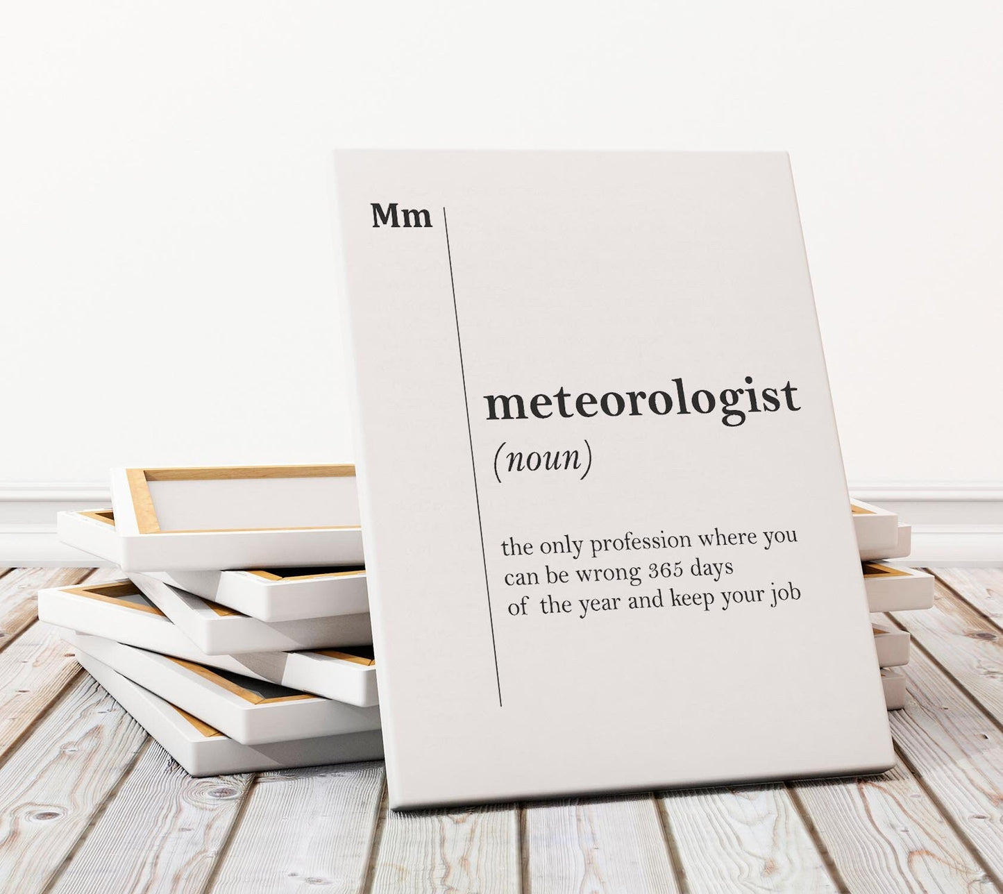 Meteorologist Canvas Print – Framed Gallery Wrapped Art | Ready to Hang Wall Decor