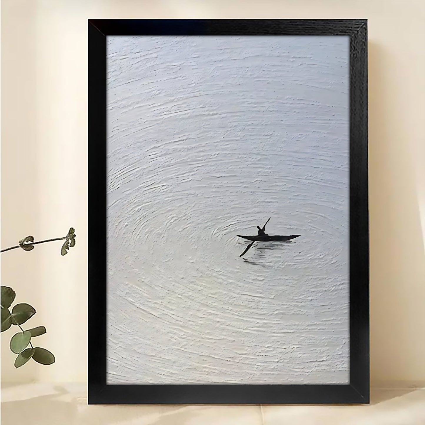 W0046 Natural Wood Canvas – Abstract Art | Perfect for Living Room & Office