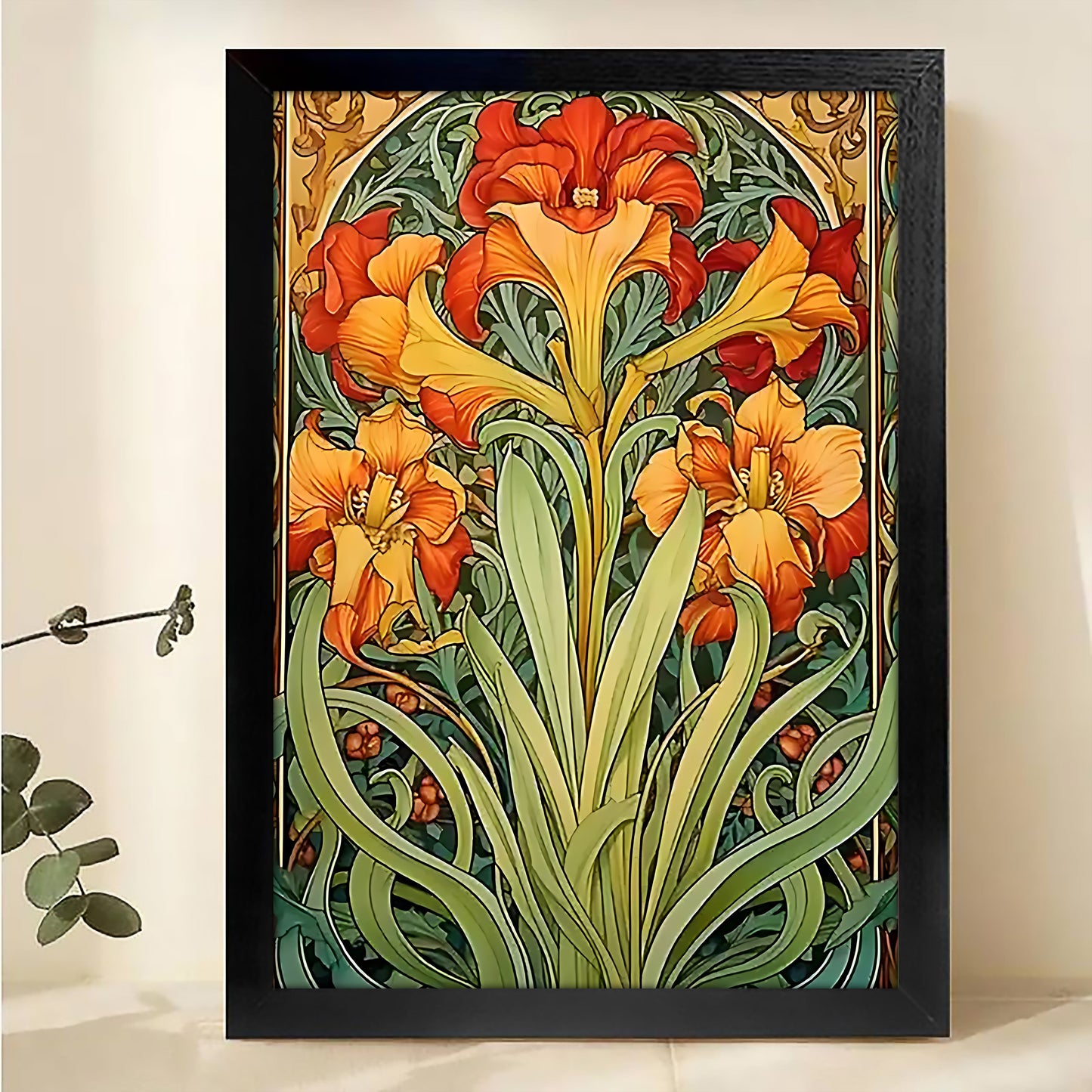W030 Natural Wood Canvas – Abstract Art | Perfect for Living Room & Office