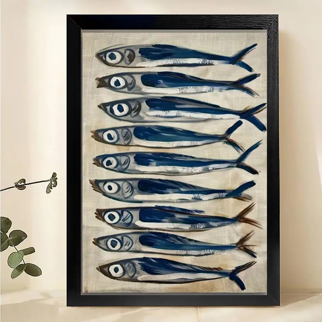 W0038 Natural Wood Canvas – Abstract Art | Perfect for Living Room & Office