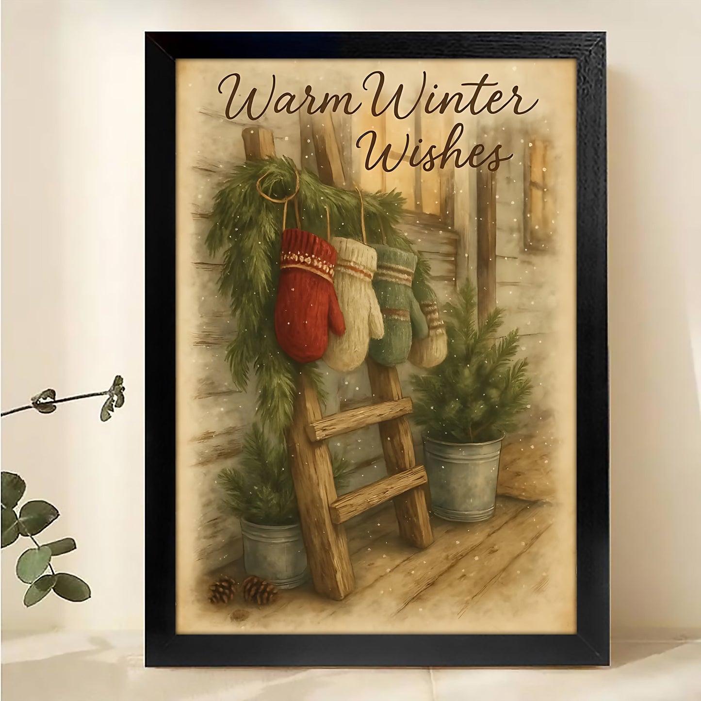 W350 Natural Wood Canvas – Abstract Art | Perfect for Living Room & Office