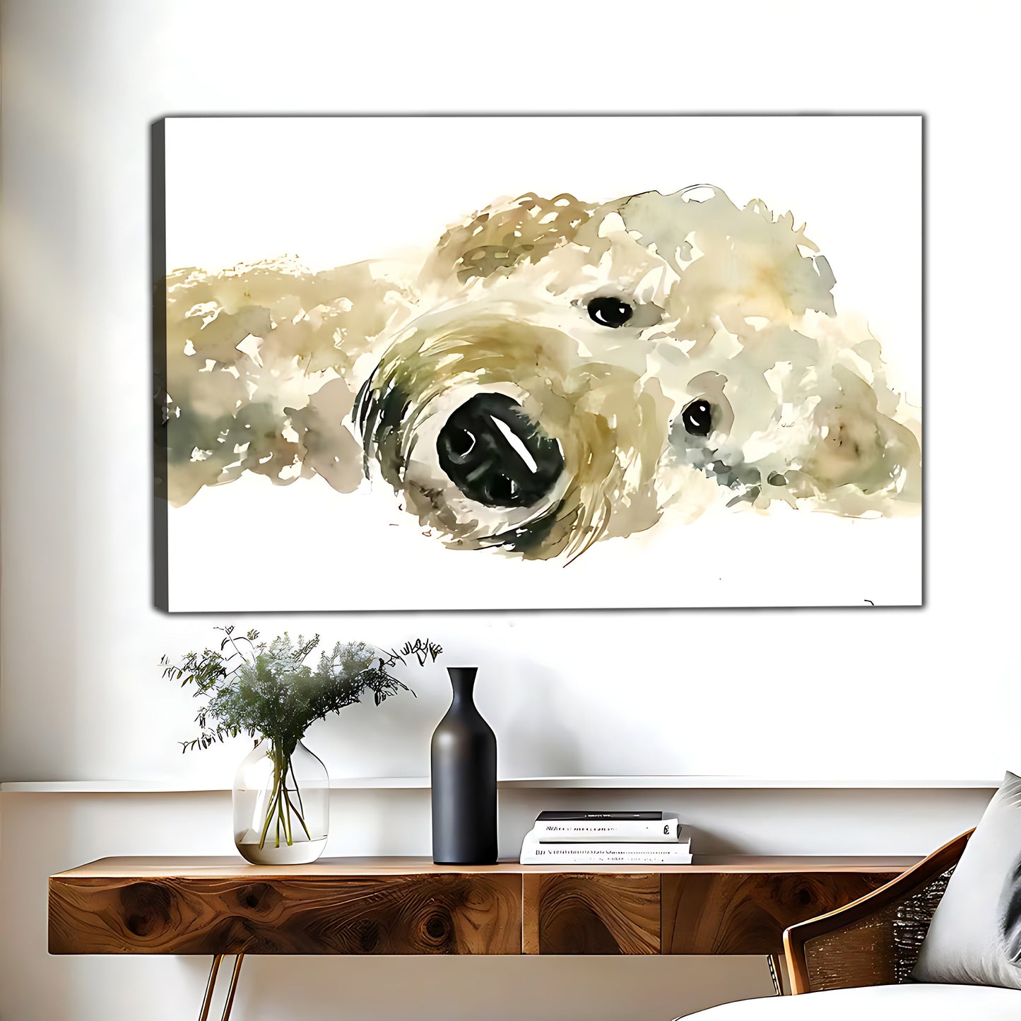 W412 Natural Wood Grain Canvas Decorative Painting – Abstract Art | Ideal for Living Rooms and Offices