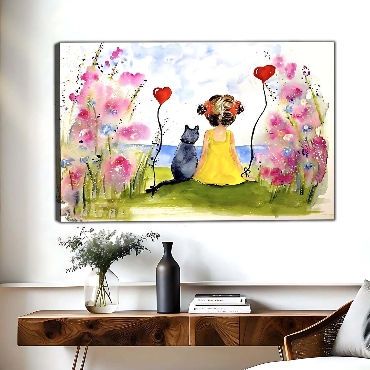 W419 Natural Wood Grain Canvas Decorative Painting – Abstract Art | Ideal for Living Rooms and Offices