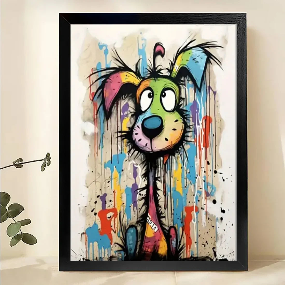 W008 Natural Wood Canvas – Abstract Art | Perfect for Living Room & Office