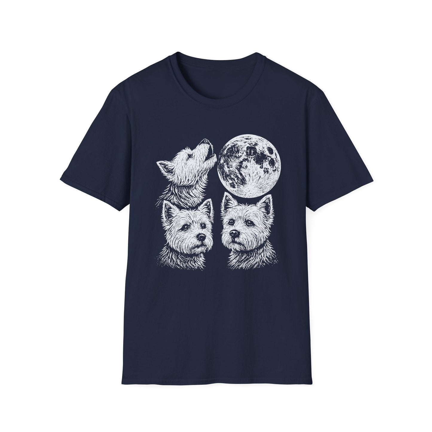 Three Westie Moon Tee