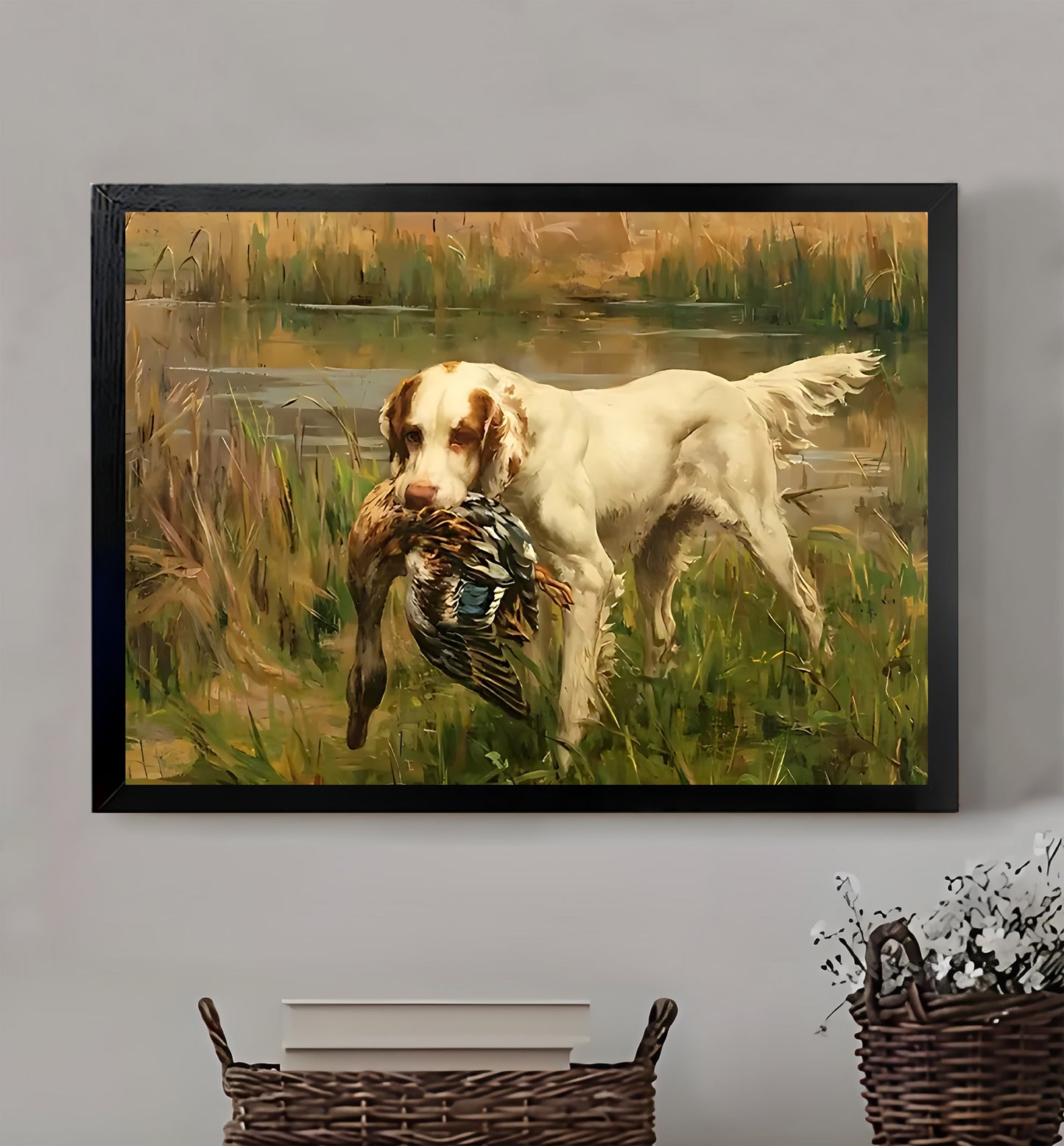 W172 Natural Wood Canvas – Abstract Art | Perfect for Living Room & Office