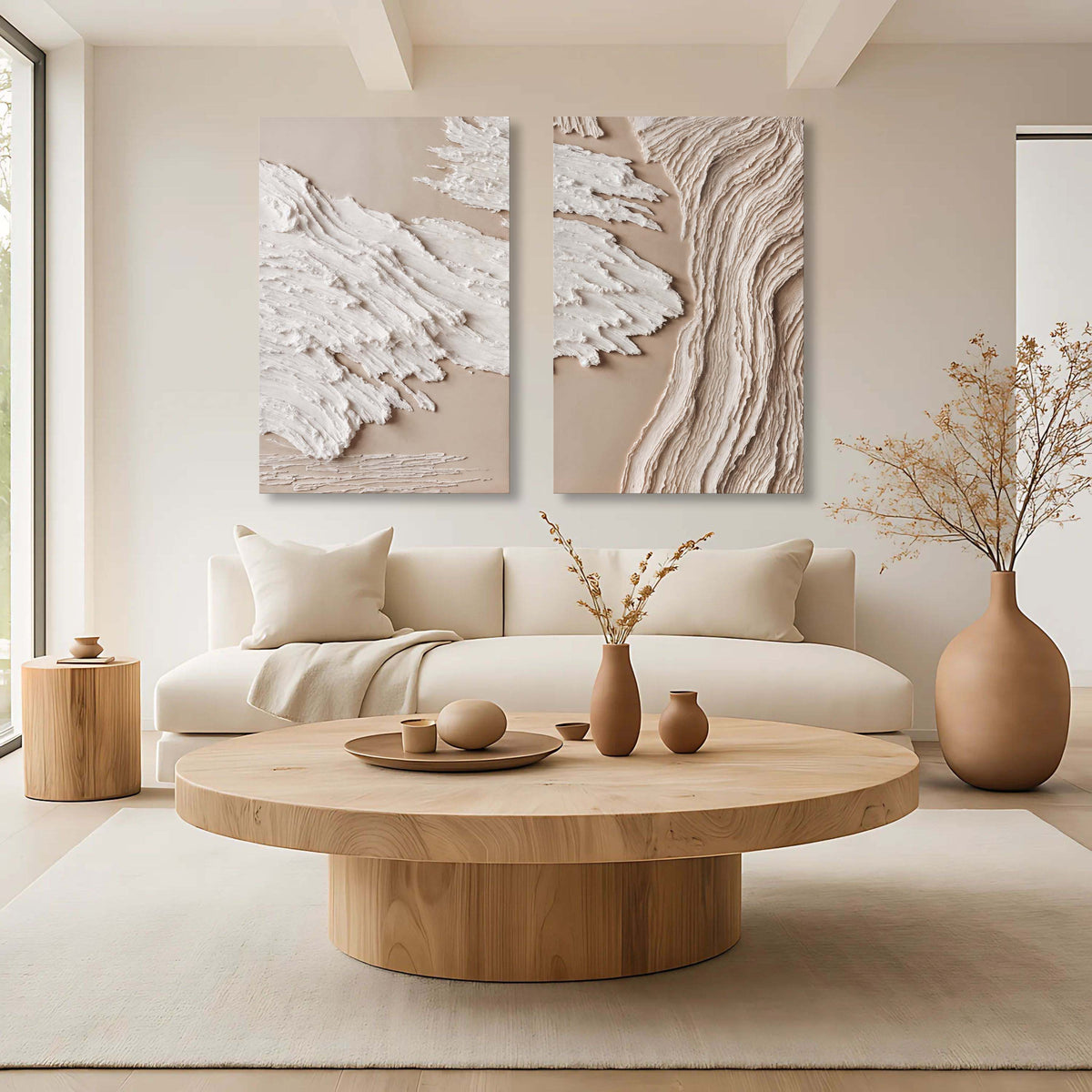 Mid Century Abstract Duo Wall Art