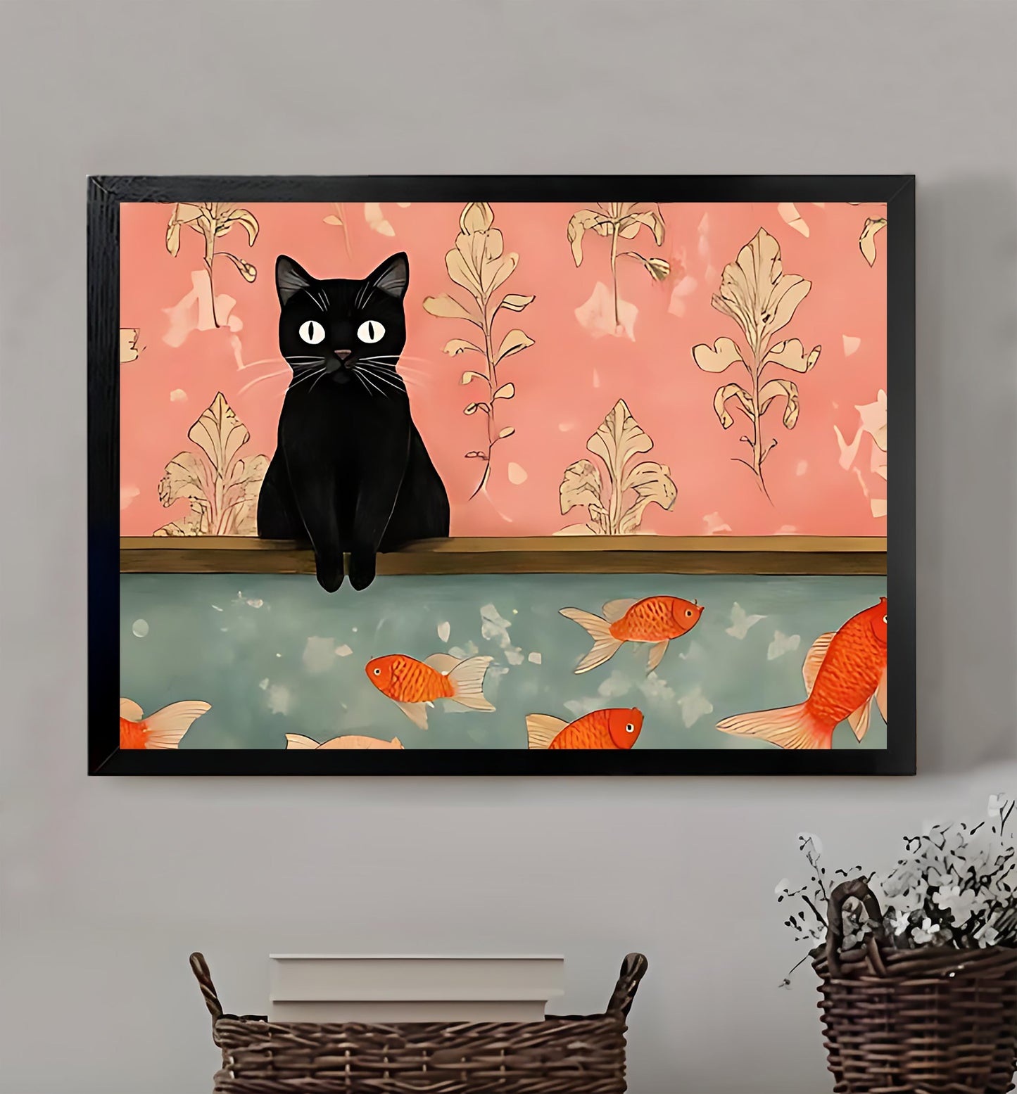 W347 Natural Wood Canvas – Abstract Art | Perfect for Living Room & Office